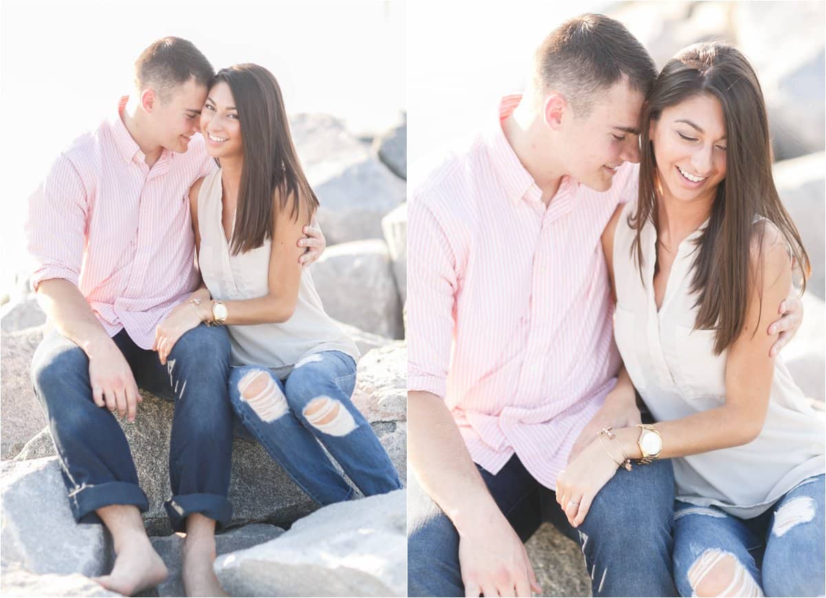 yorktown beach engagement photos