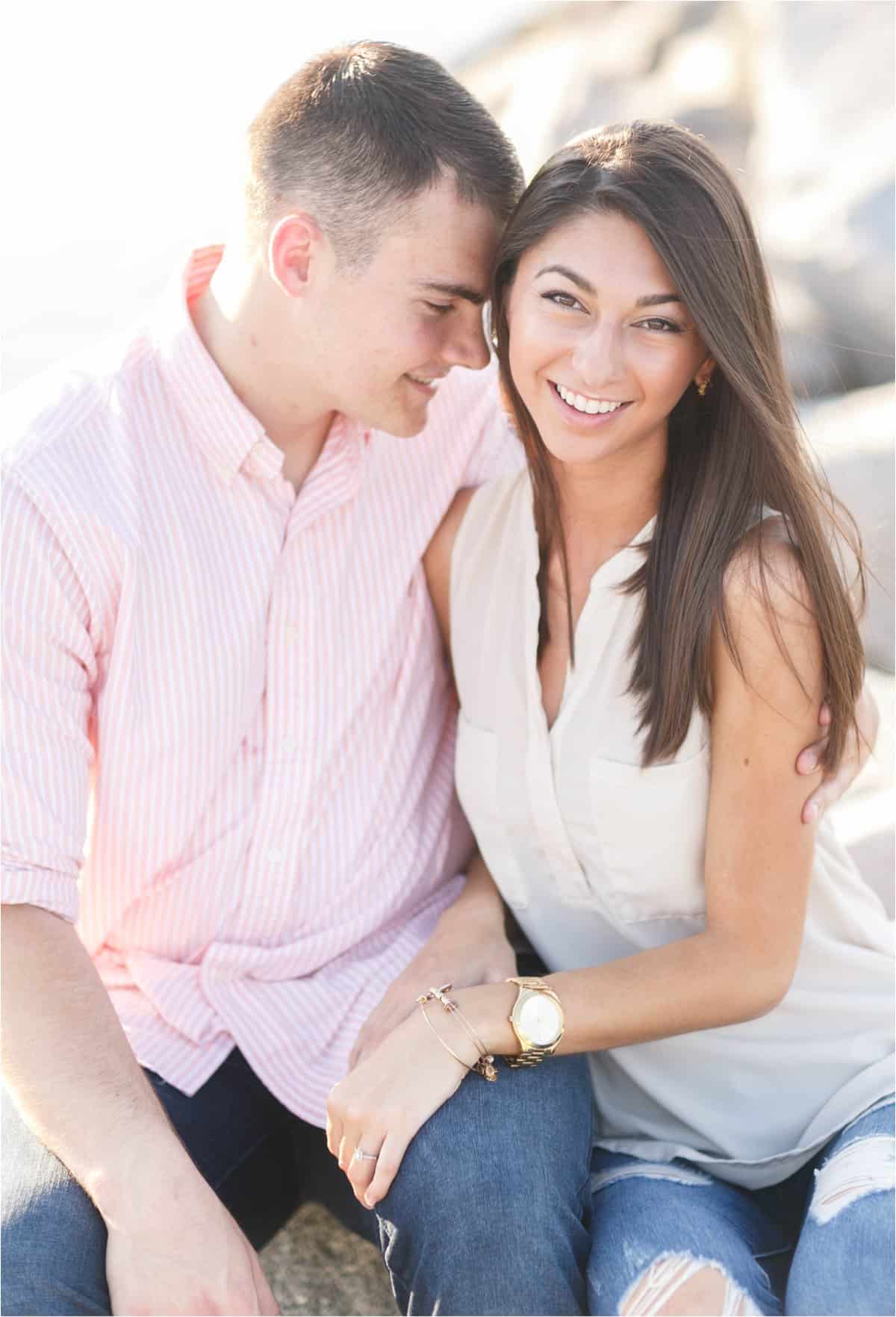 yorktown beach engagement photos