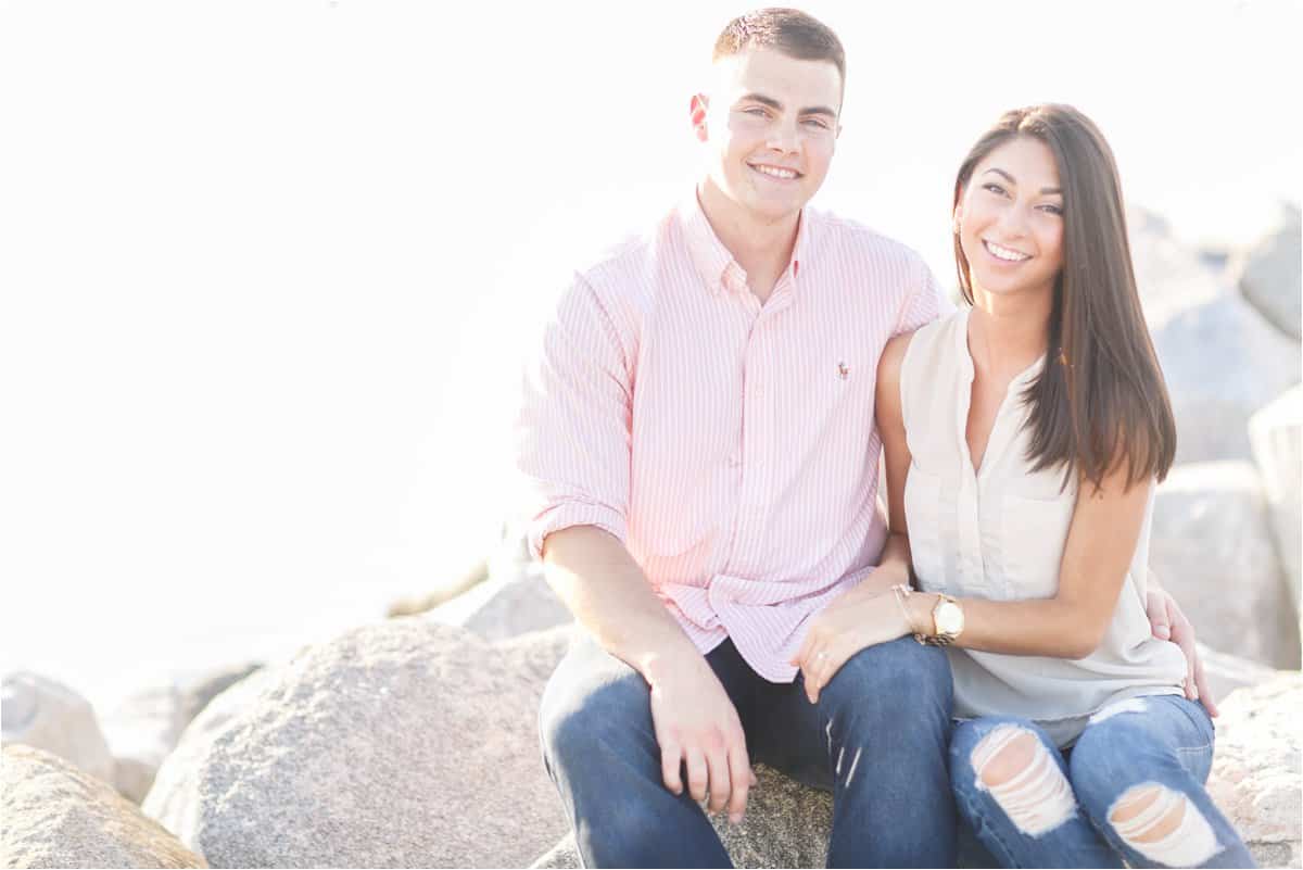 yorktown beach engagement photos