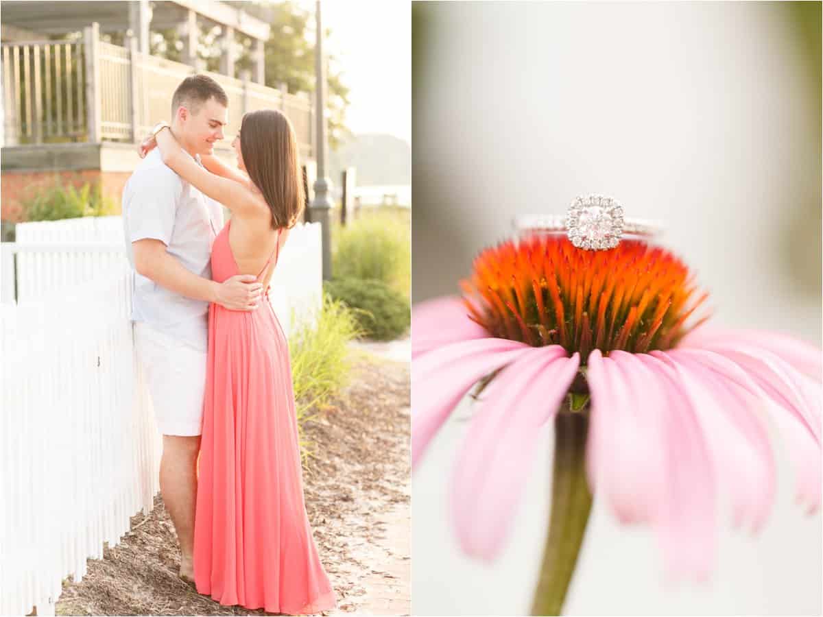 yorktown beach engagement photos