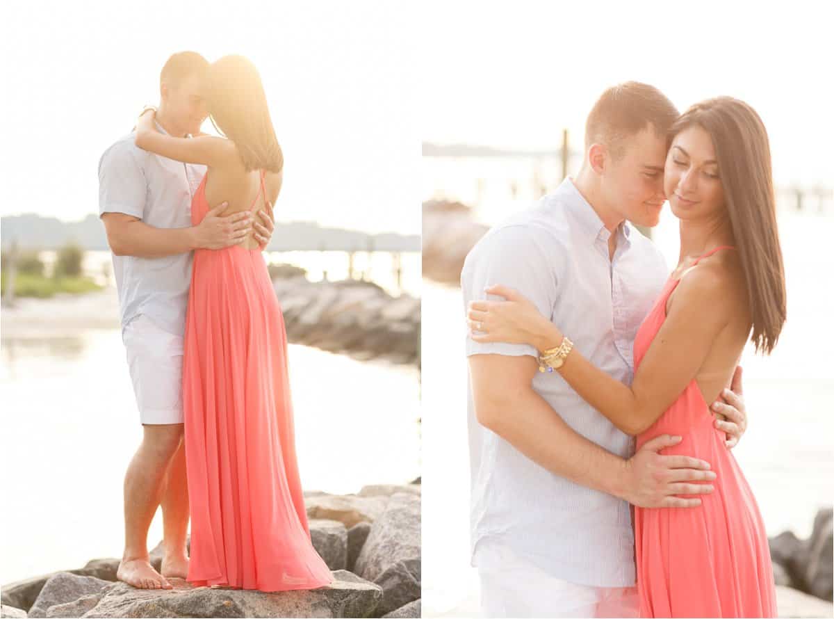 yorktown beach engagement photos