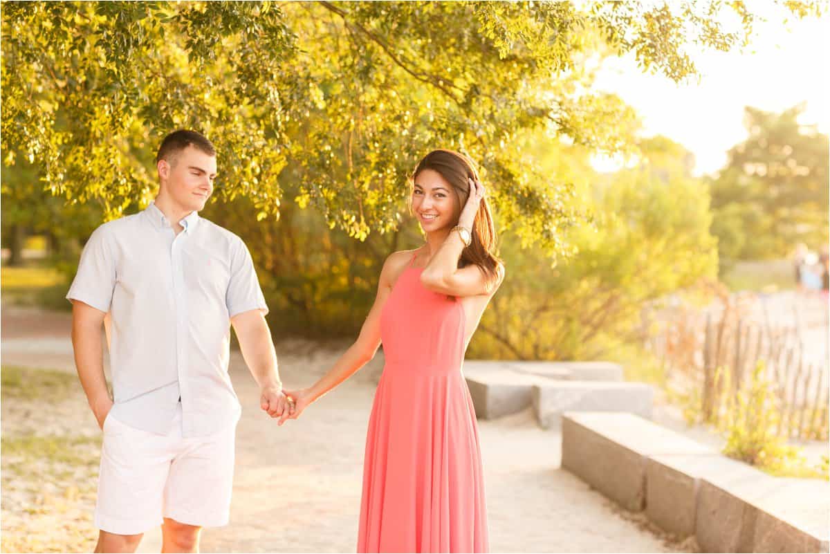 yorktown beach engagement photos