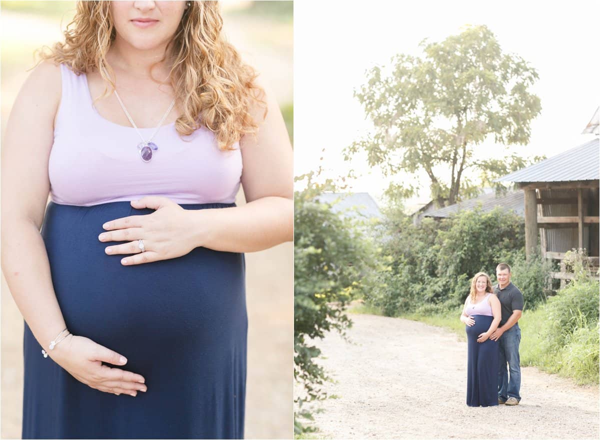 fun and sunny rustic maternity photos