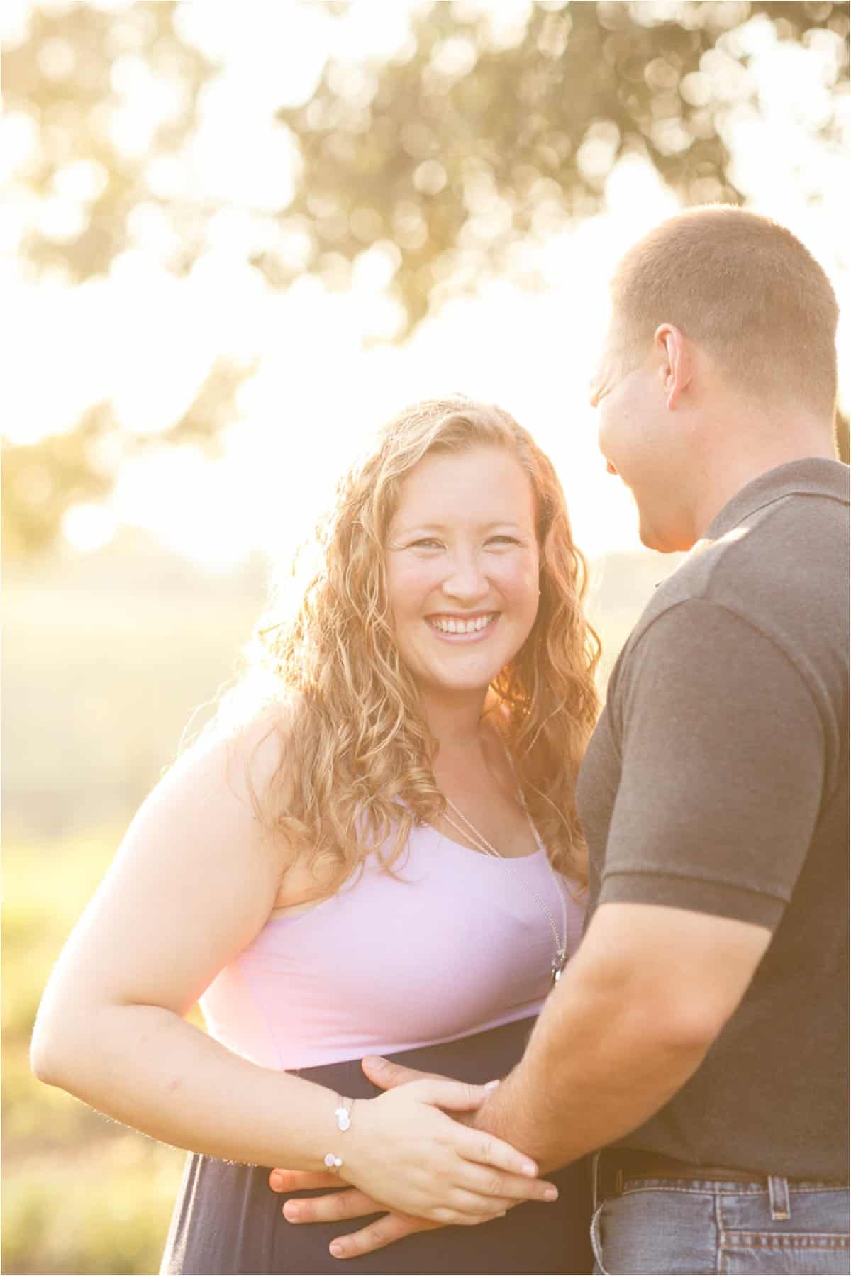 fun and sunny rustic maternity photos