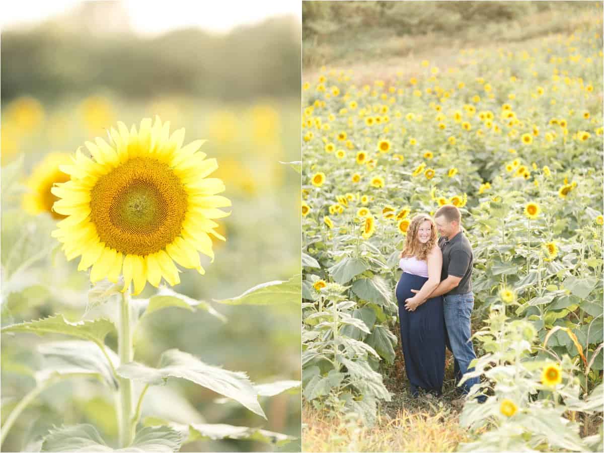 fun and sunny rustic maternity photos