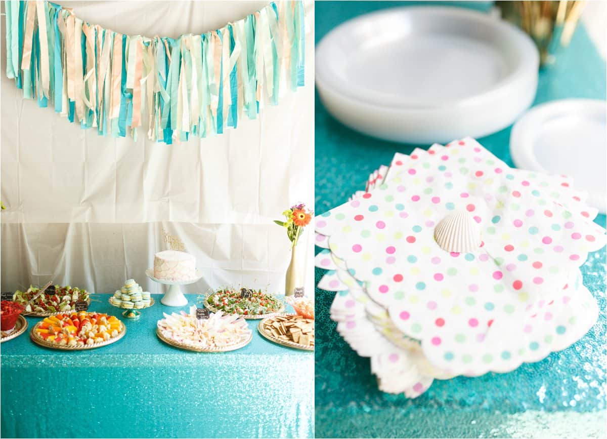 mermaid themed bridal shower