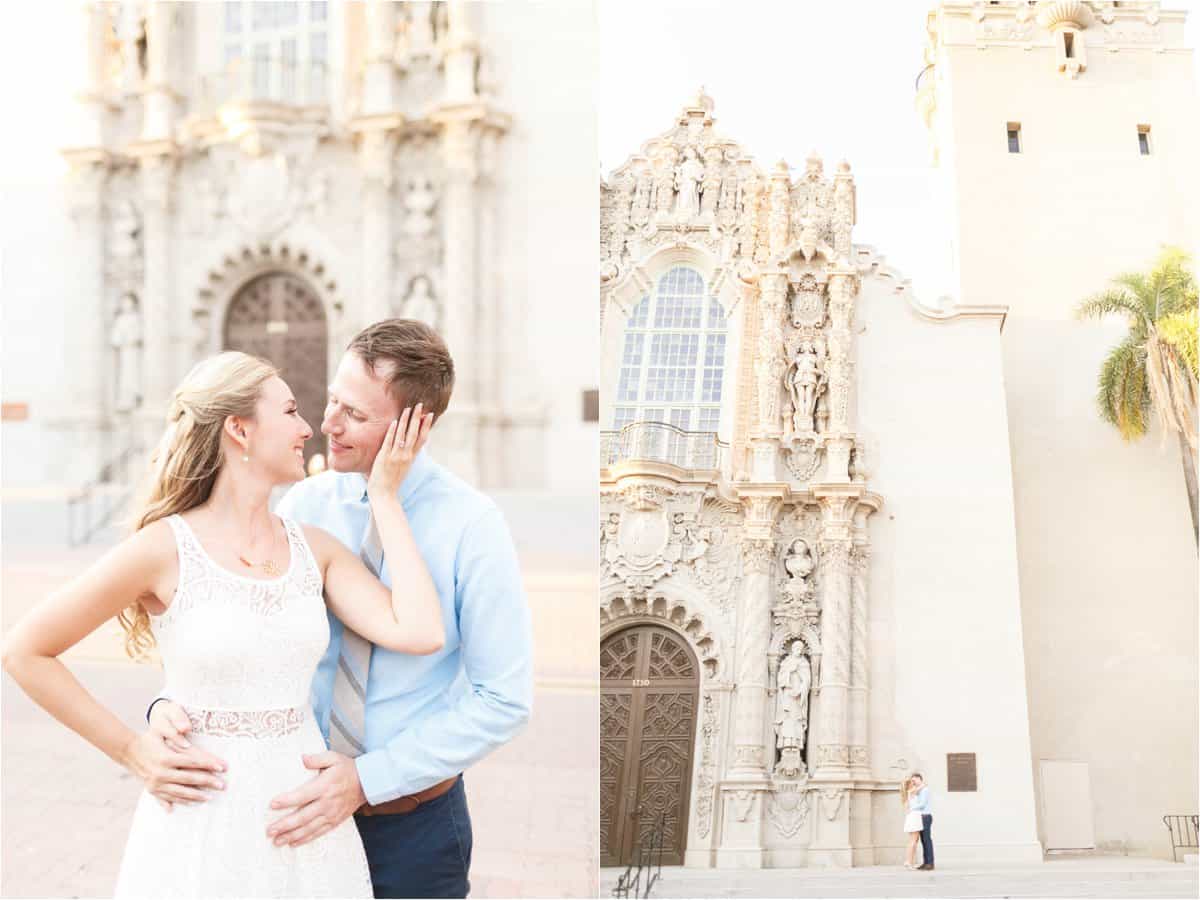 balboa park san diego california engagement photos