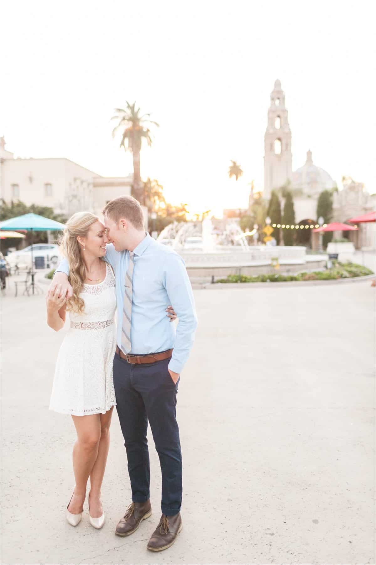 balboa park san diego california engagement photos