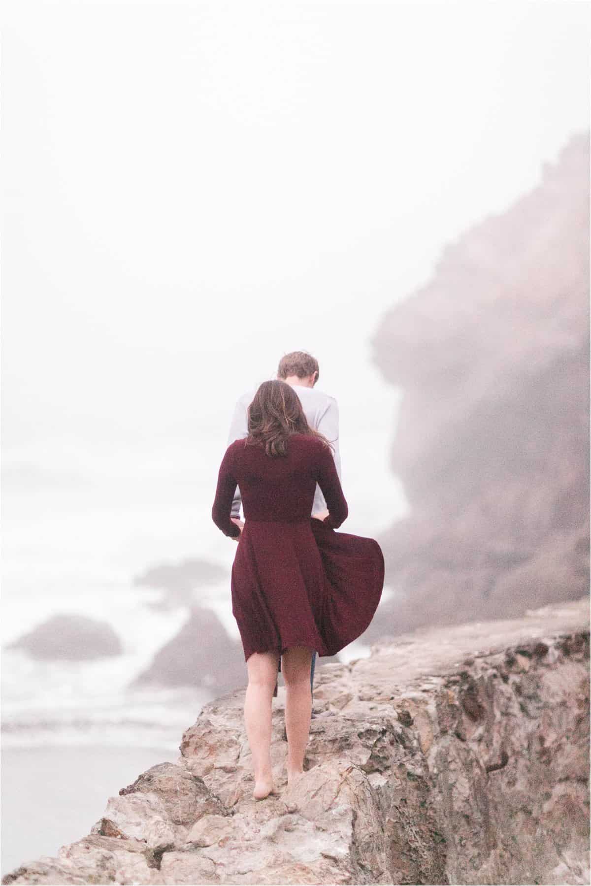 sutro baths and union square san francisco engagement photos