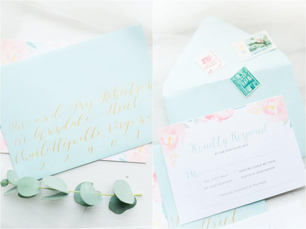 wedding invites and calligraphy