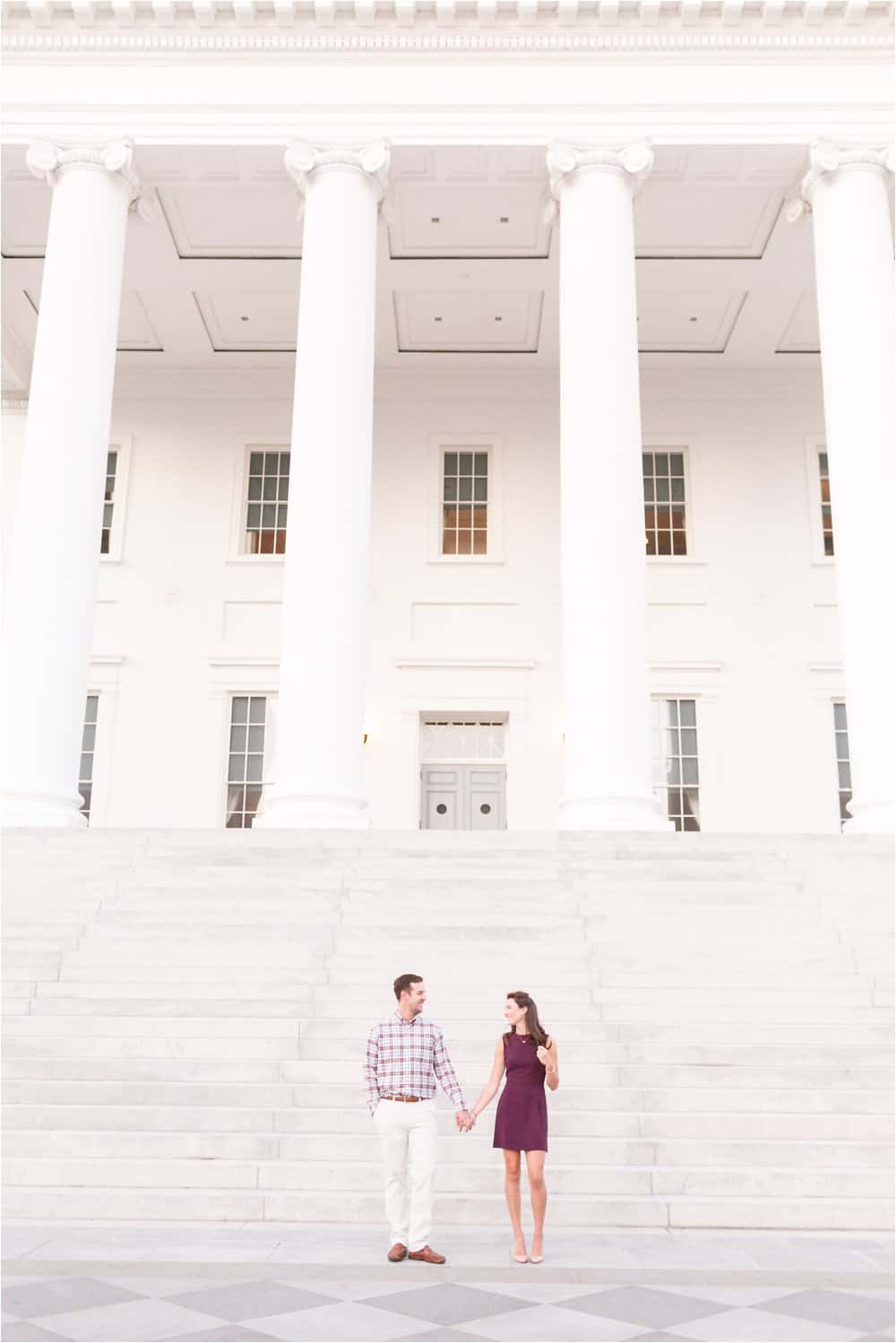 downtown richmond virginia engagement photos