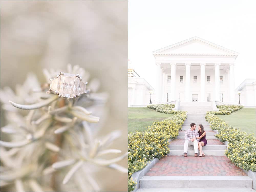 downtown richmond virginia engagement photos