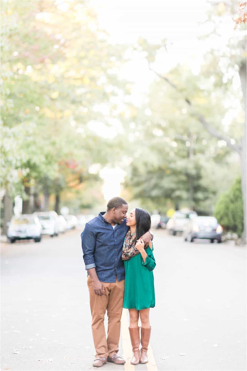 richmond virginia fall engagement photos