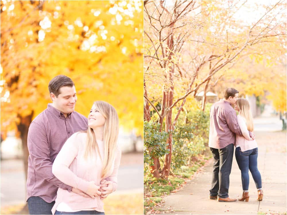 monument avenue richmond virginia engagement photos