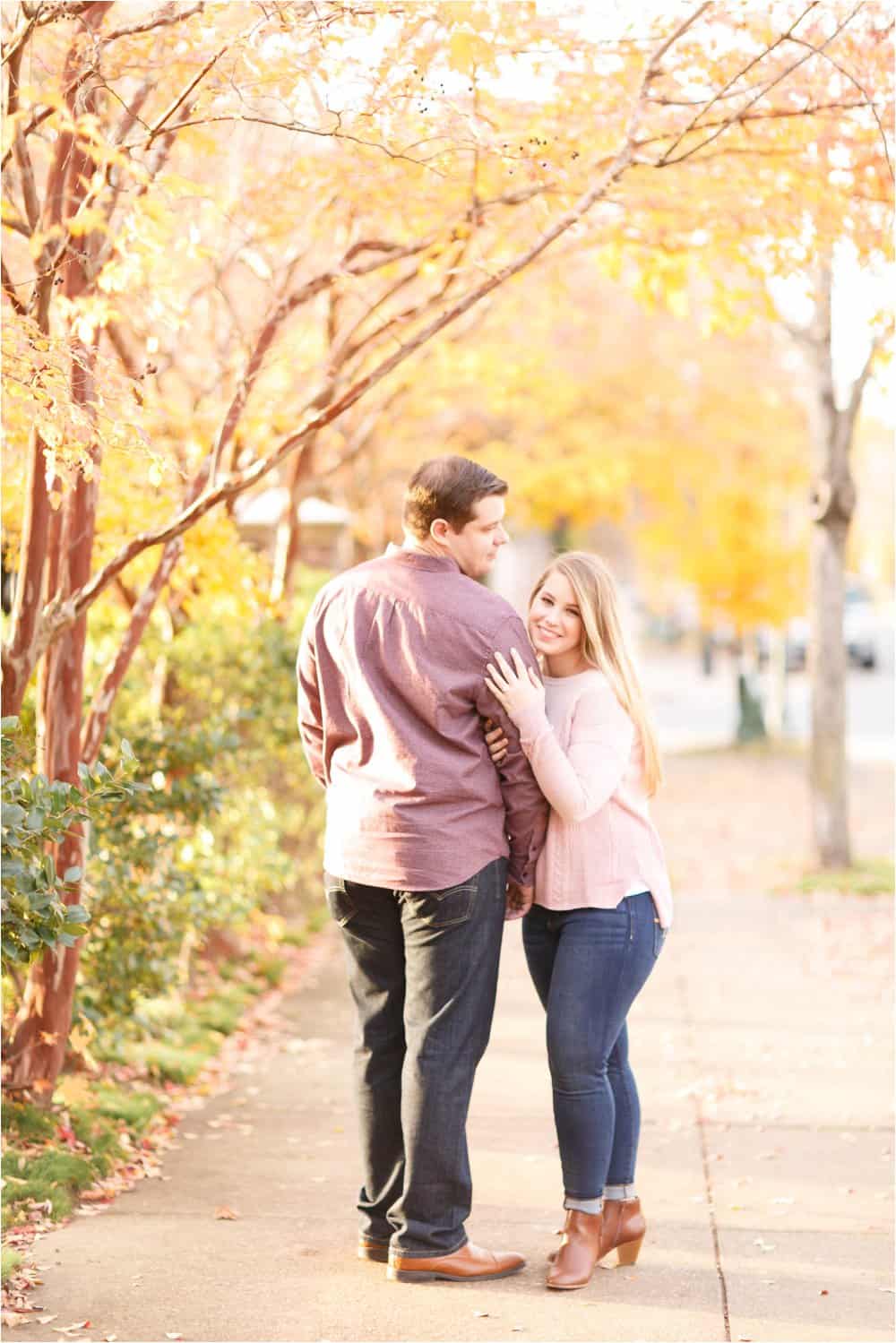 monument avenue richmond virginia engagement photos