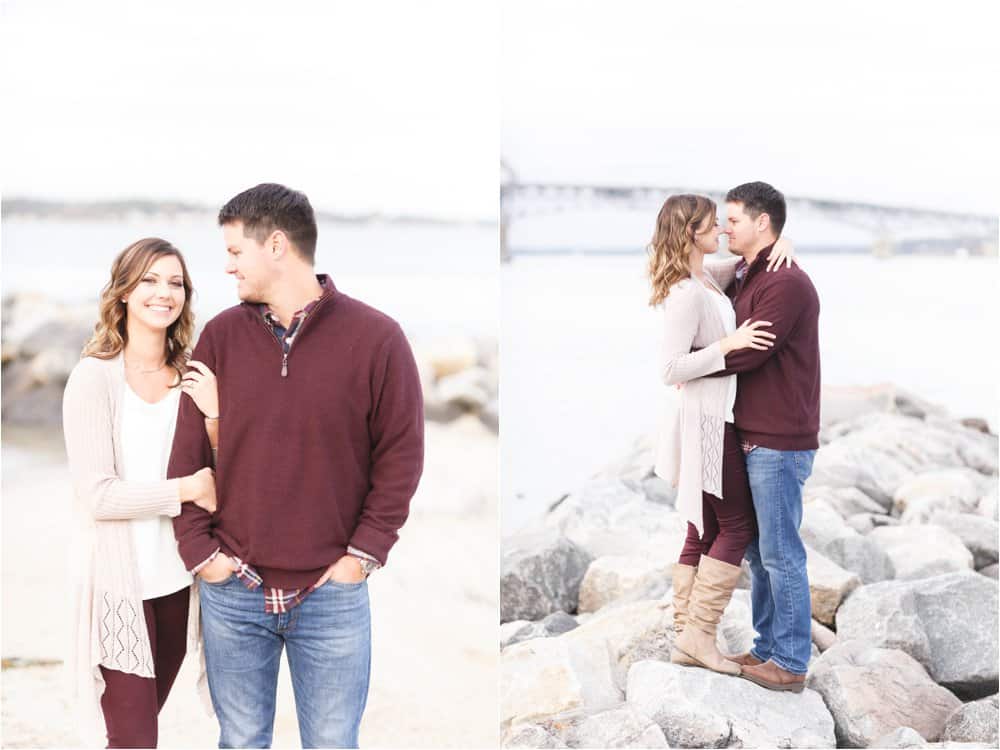 yorktown beach engagement photos