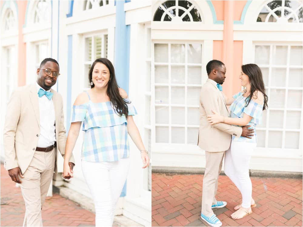 colorful downtown richmond virginia engagement photos