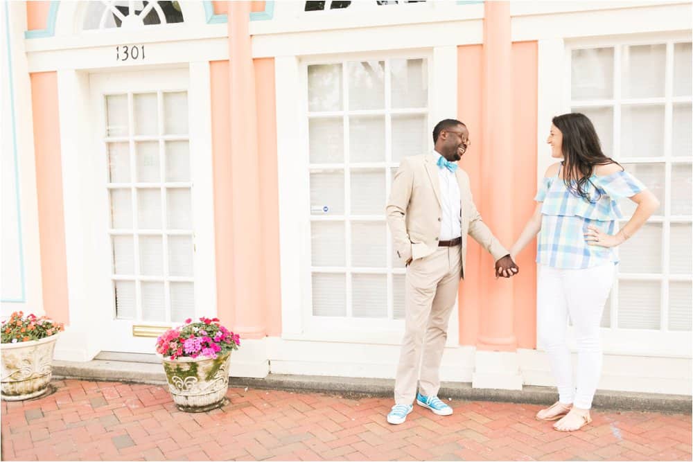 colorful downtown richmond virginia engagement photos