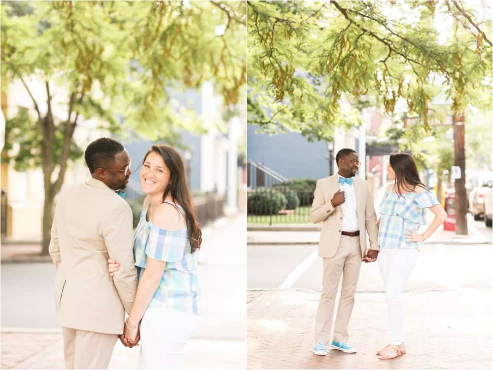 colorful downtown richmond virginia engagement photos