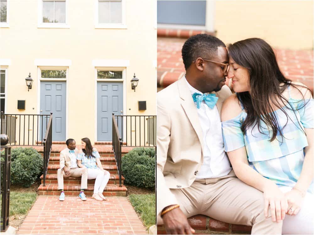 colorful downtown richmond virginia engagement photos