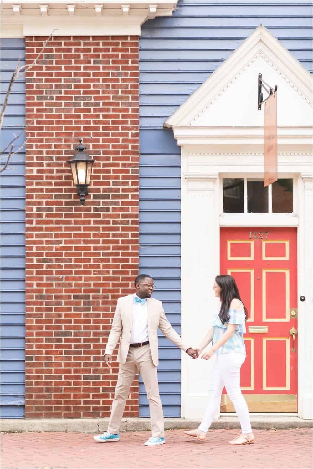 colorful downtown richmond virginia engagement photos