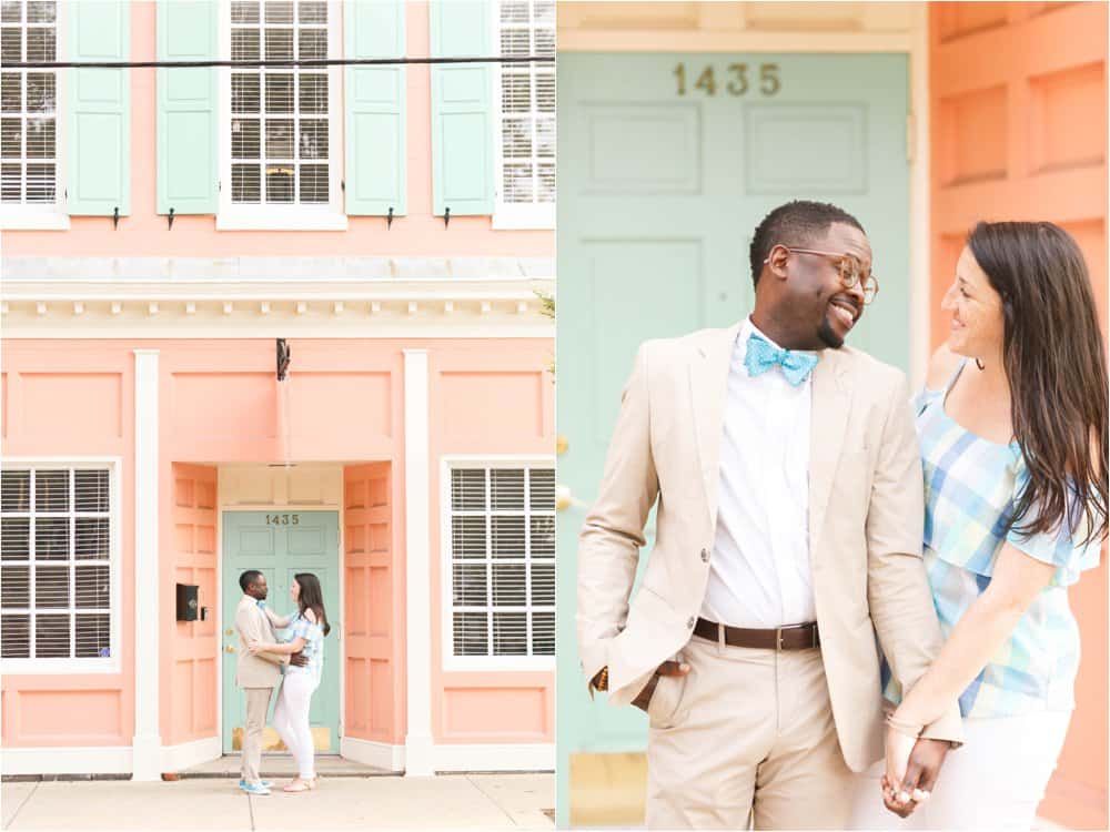 colorful downtown richmond virginia engagement photos