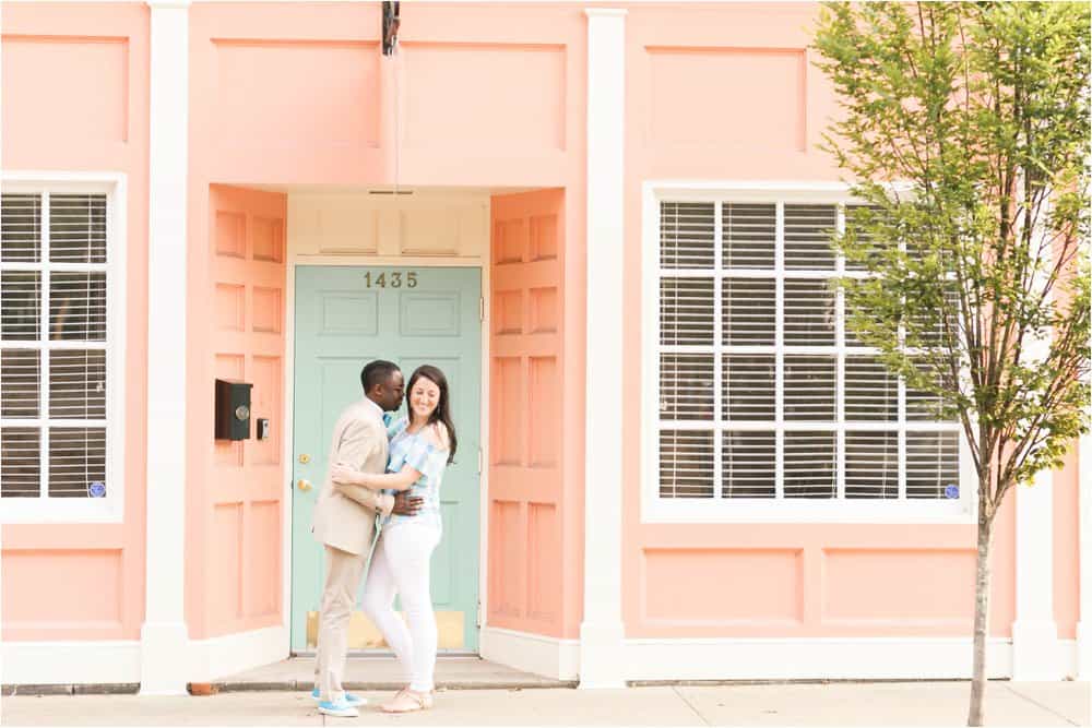 colorful downtown richmond virginia engagement photos