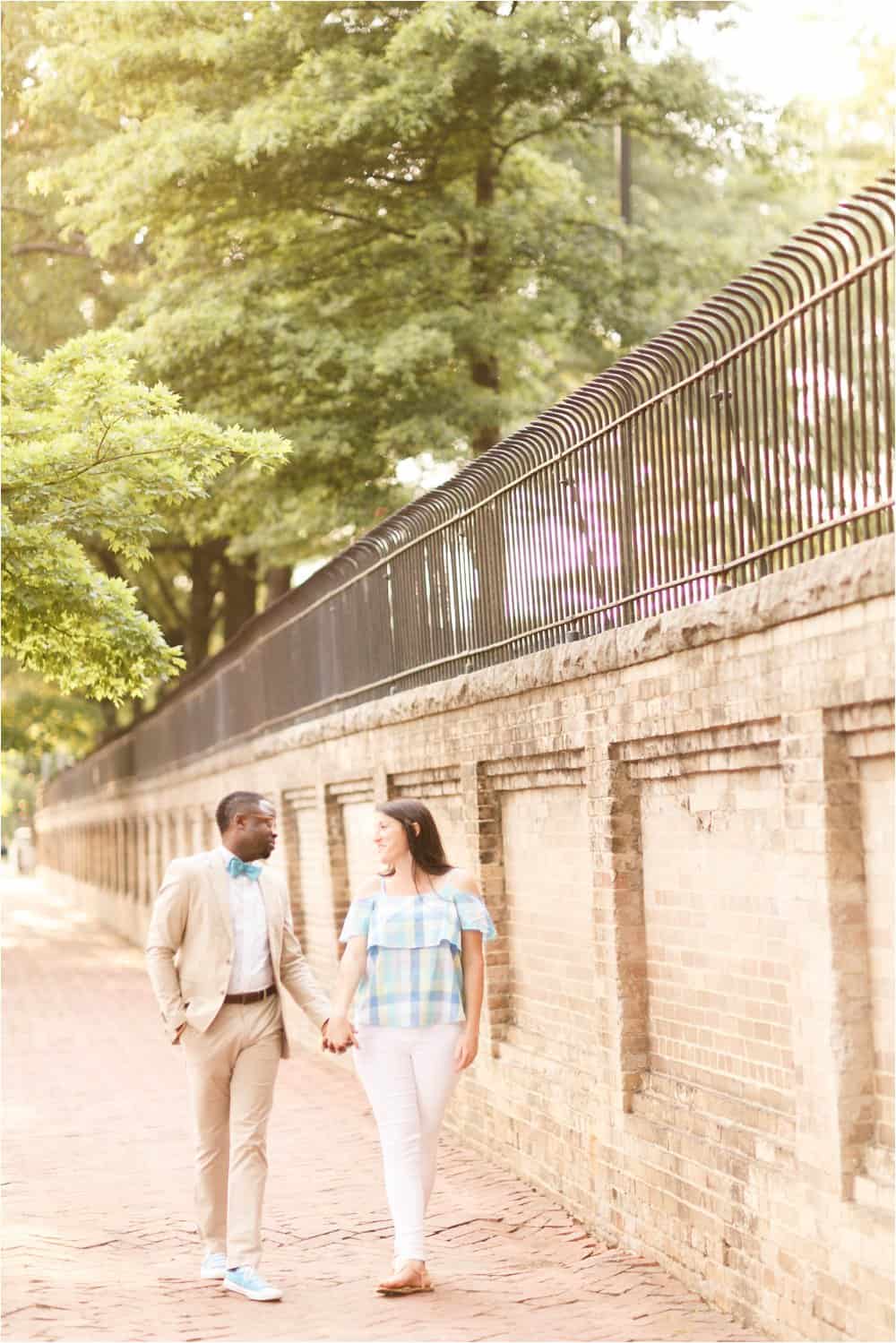 colorful downtown richmond virginia engagement photos