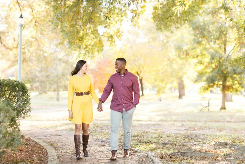 forest hill richmond virginia fall engagement photos