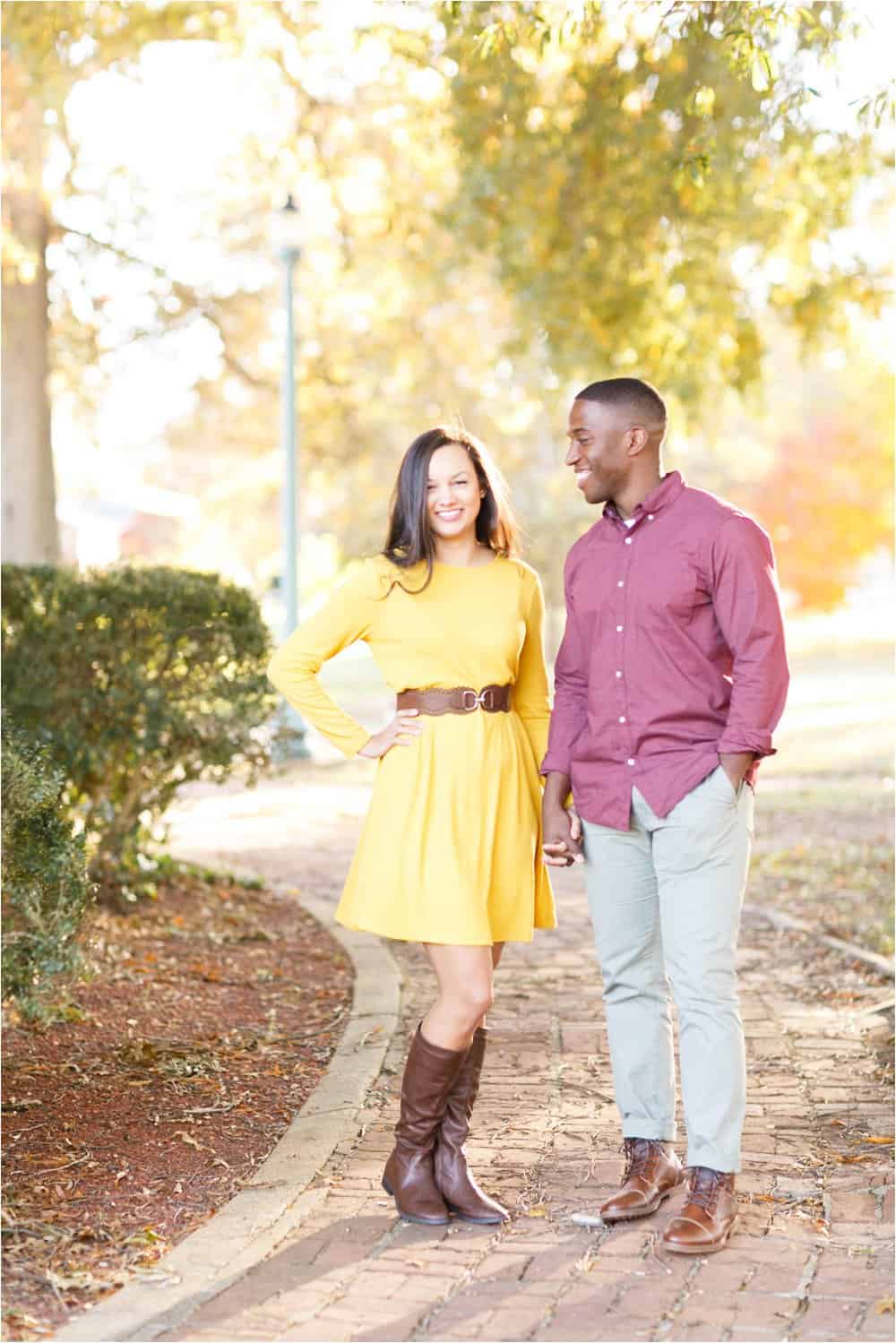 forest hill richmond virginia fall engagement photos