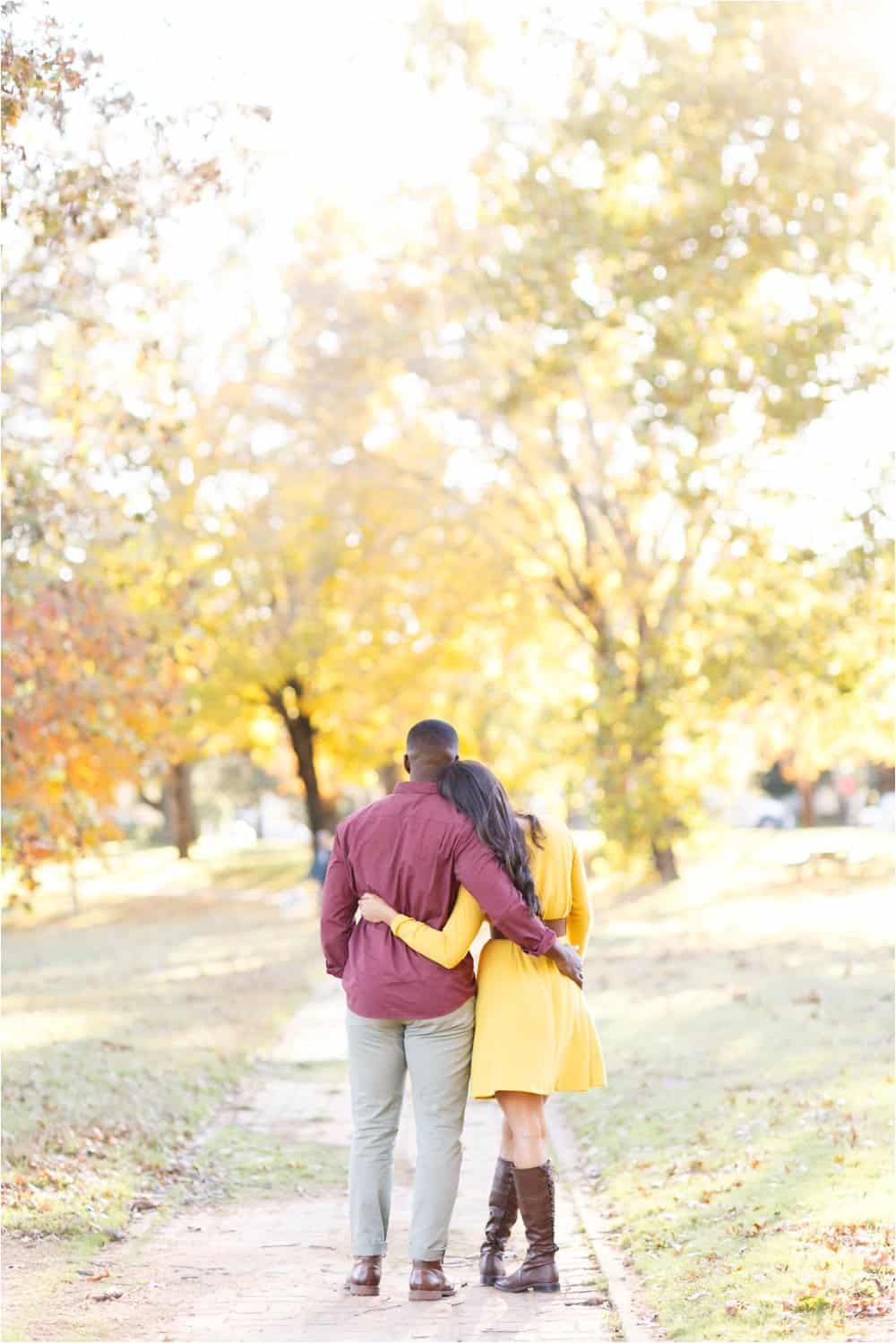 forest hill richmond virginia fall engagement photos