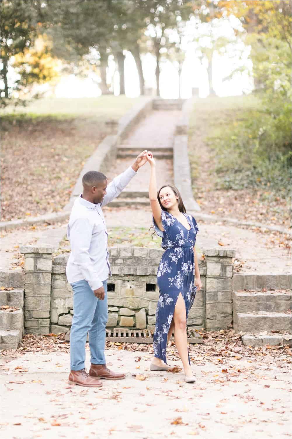 forest hill richmond virginia fall engagement photos