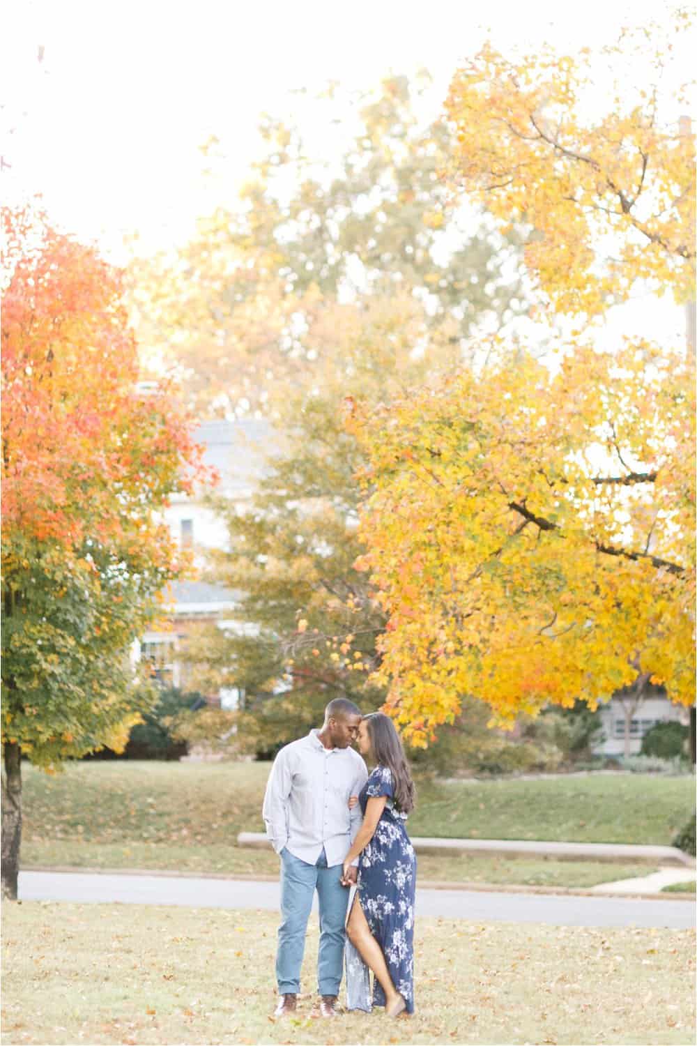 forest hill richmond virginia fall engagement photos