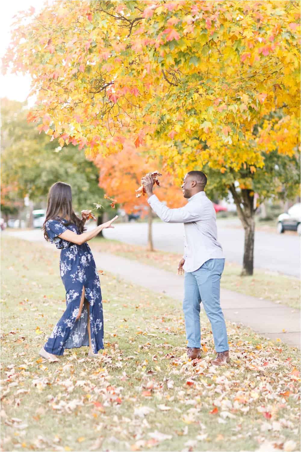 forest hill richmond virginia fall engagement photos