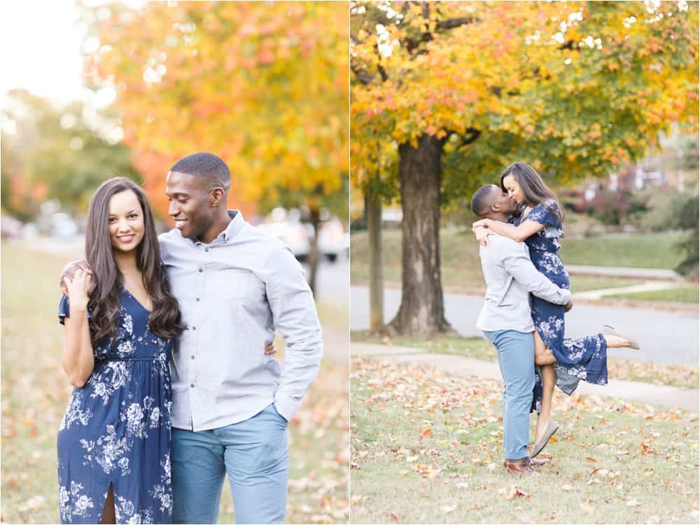 forest hill richmond virginia fall engagement photos