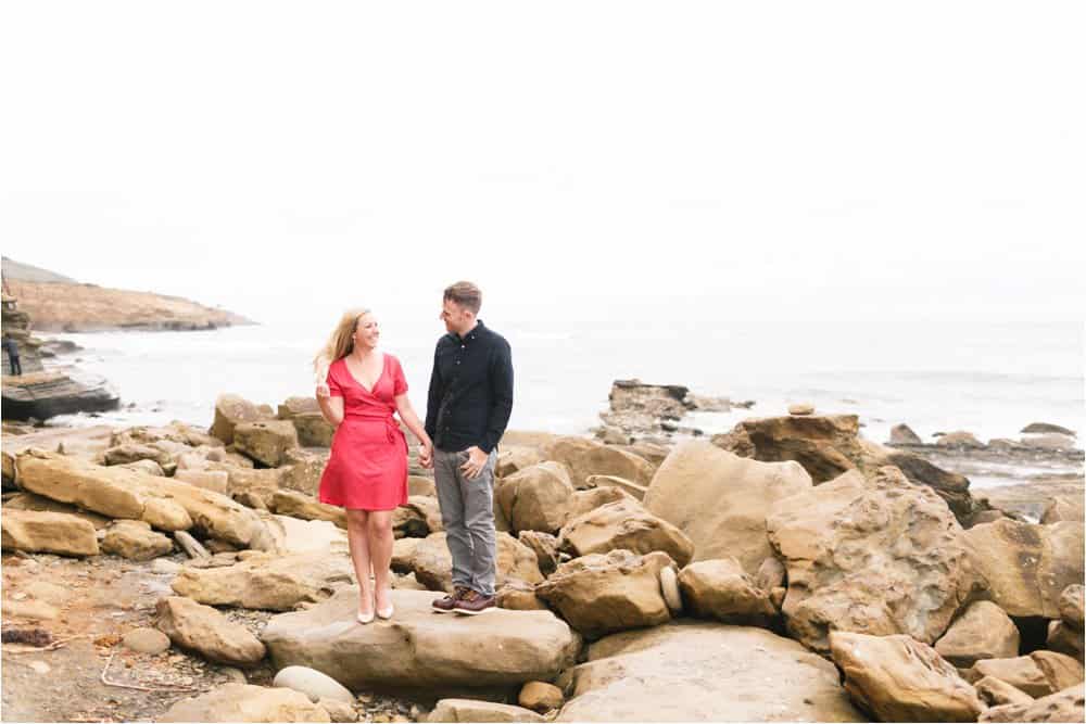 sunset cliffs san diego engagement photos