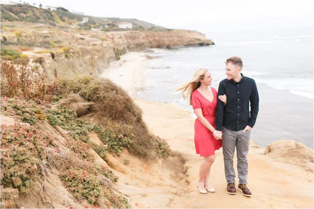 sunset cliffs san diego engagement photos