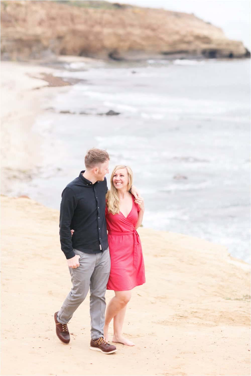 sunset cliffs san diego engagement photos