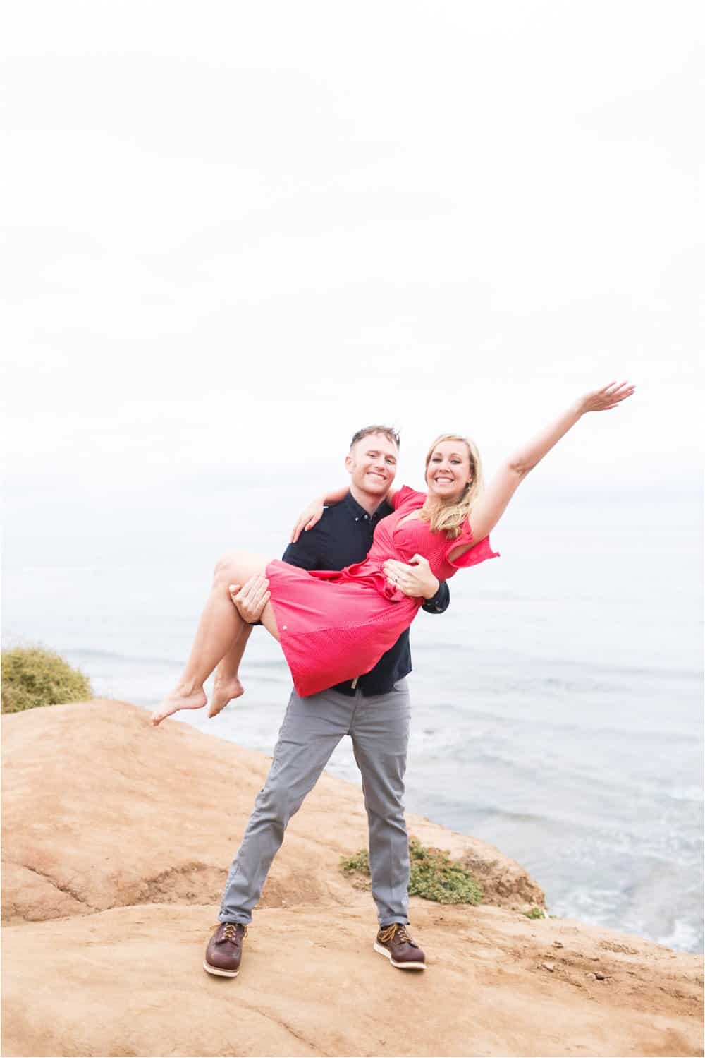 sunset cliffs san diego engagement photos