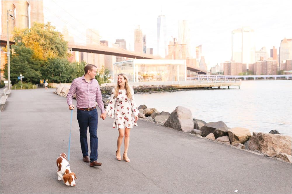 brooklyn dumbo new york city engagement photos