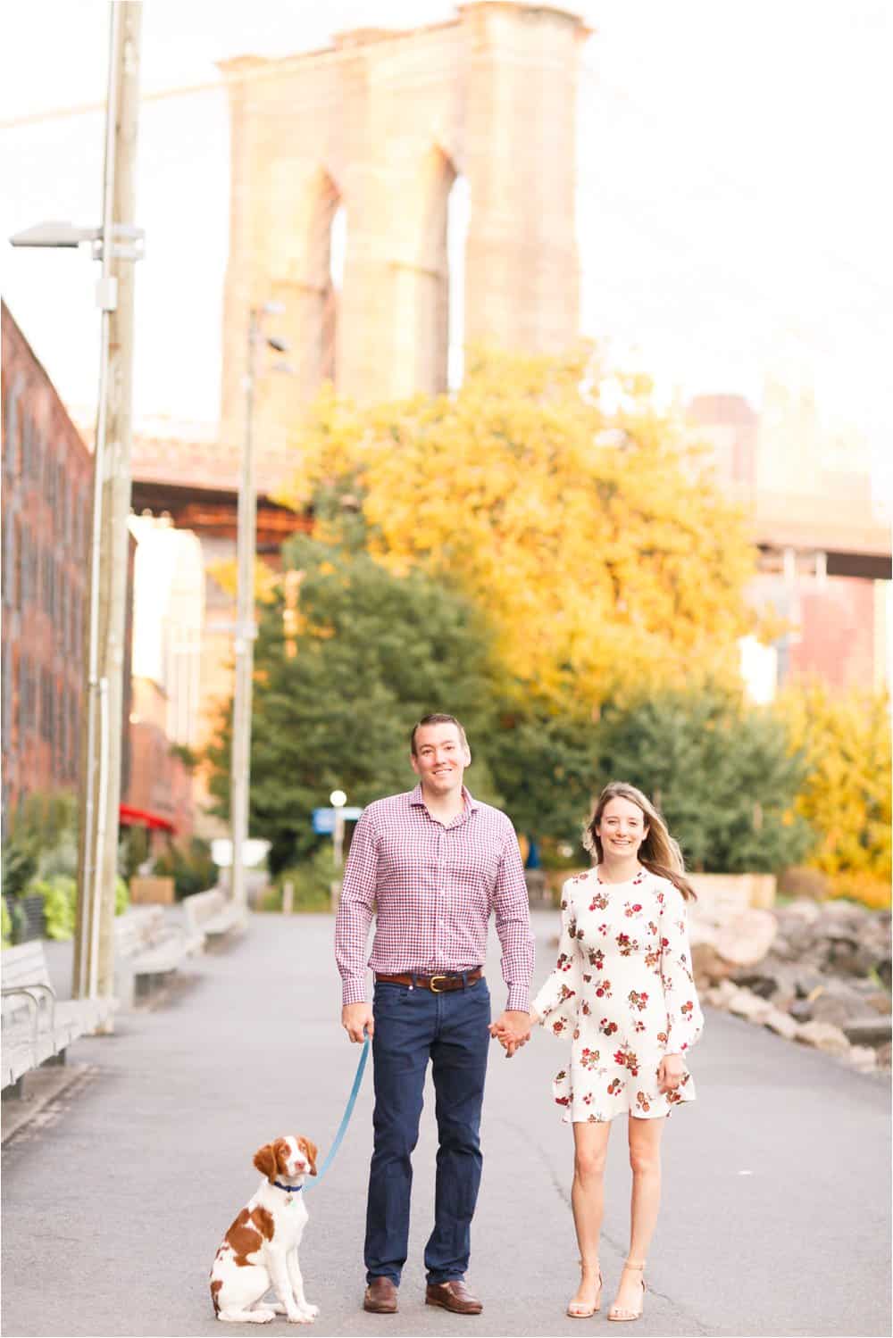 brooklyn dumbo new york city engagement photos