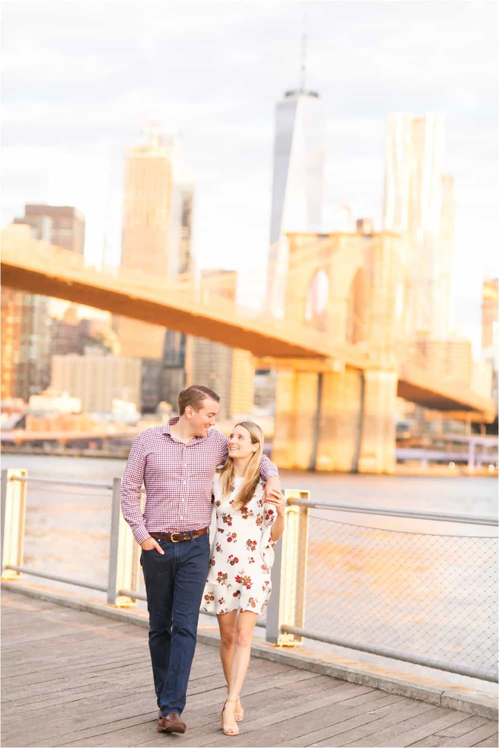 brooklyn dumbo new york city engagement photos