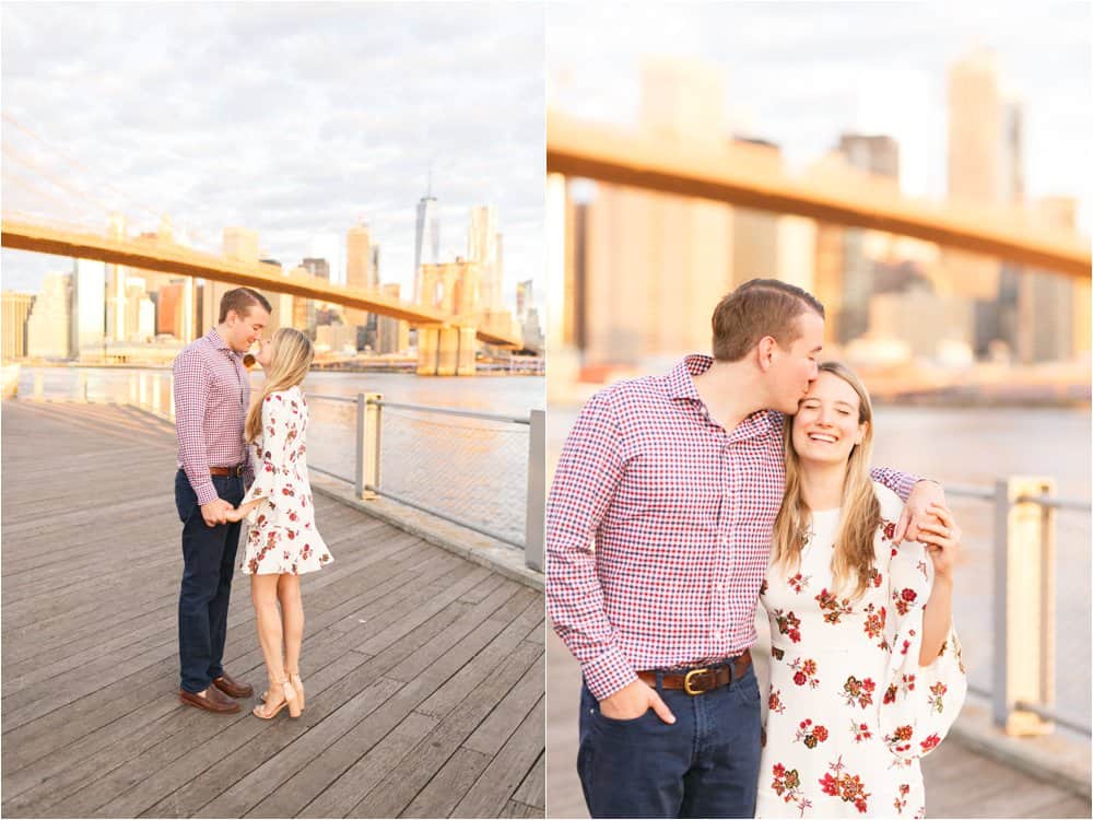 brooklyn dumbo new york city engagement photos