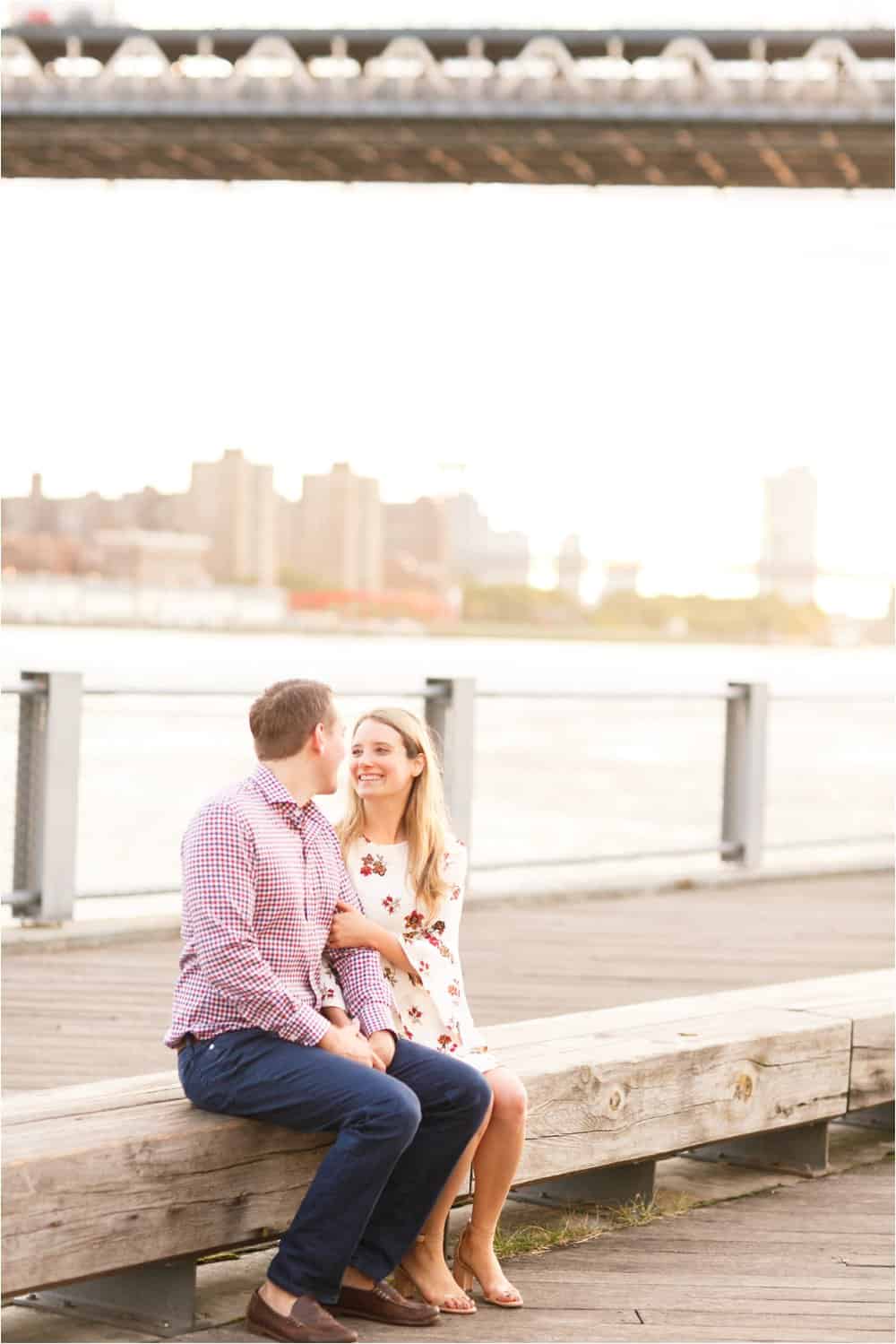 brooklyn dumbo new york city engagement photos