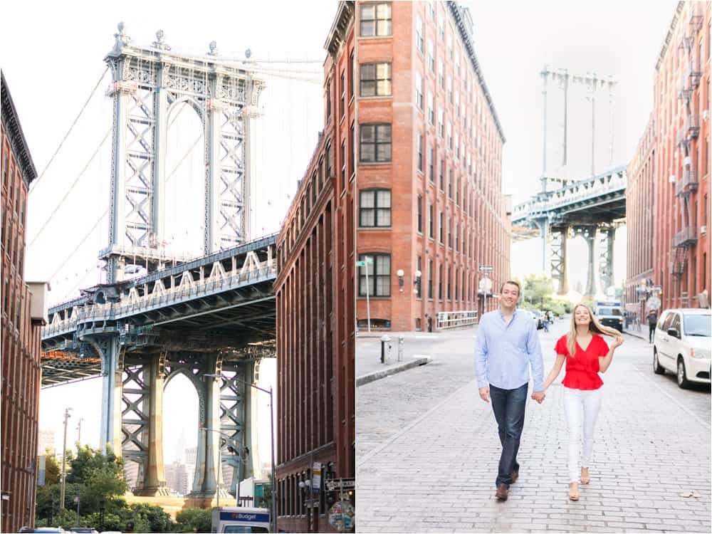 brooklyn dumbo new york city engagement photos