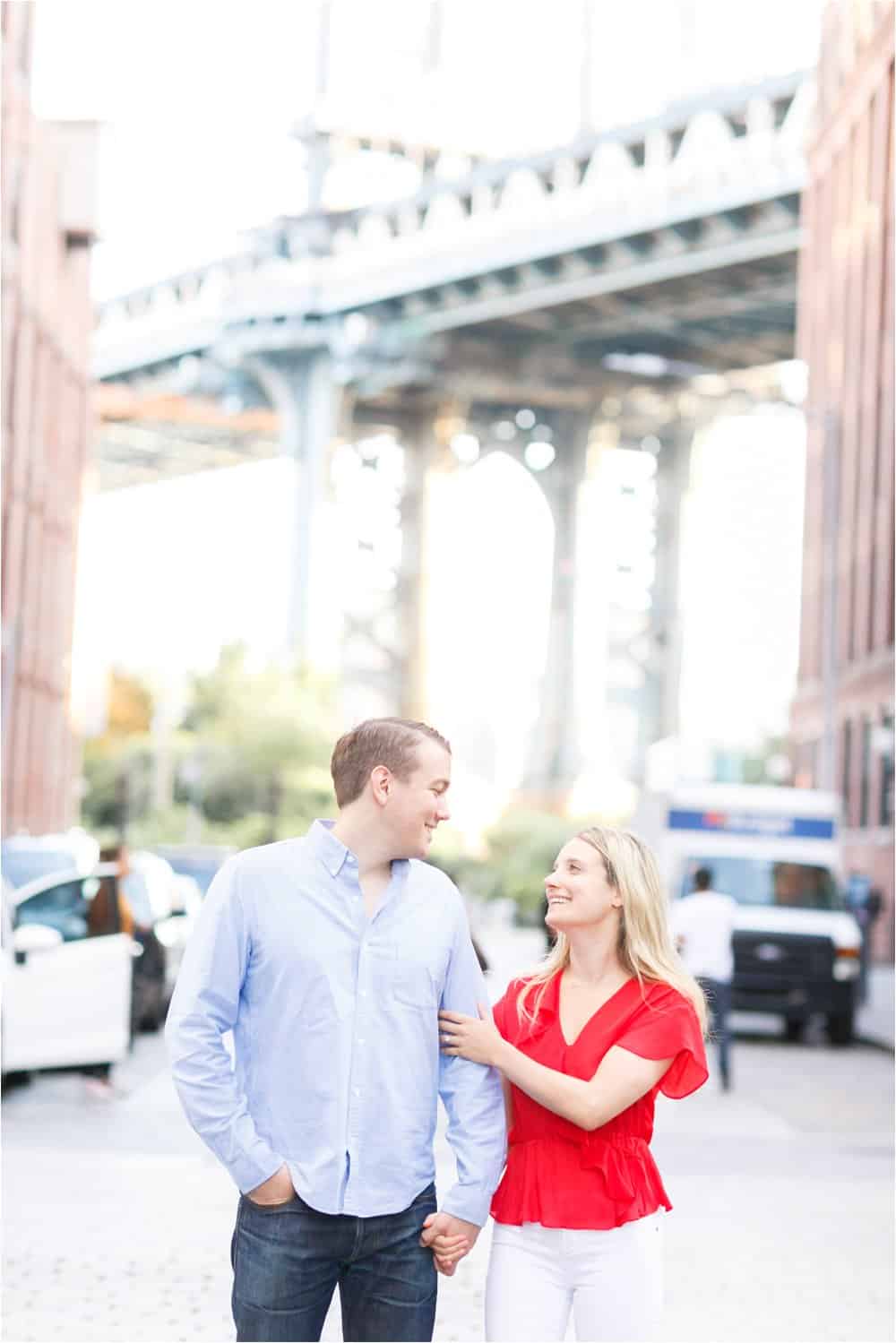 brooklyn dumbo new york city engagement photos