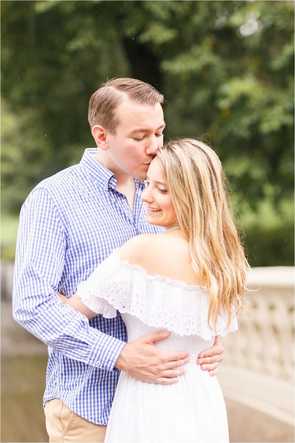 central park bow bridge new york city engagement photos