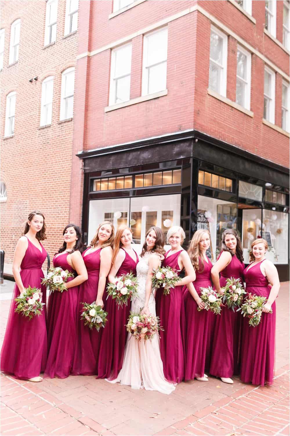 fall color bridesmaid dresses