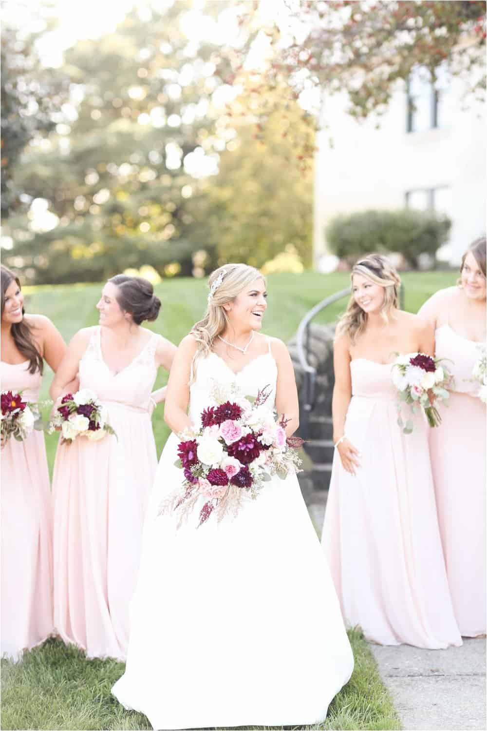 Rose Petal Colored Bridesmaid Dresses