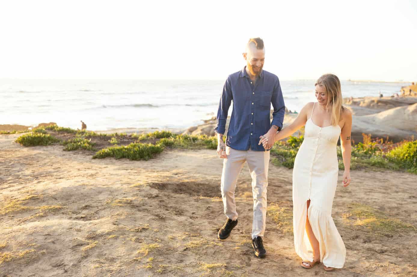 sunset cliffs la jolla san diego california engagement wedding photos